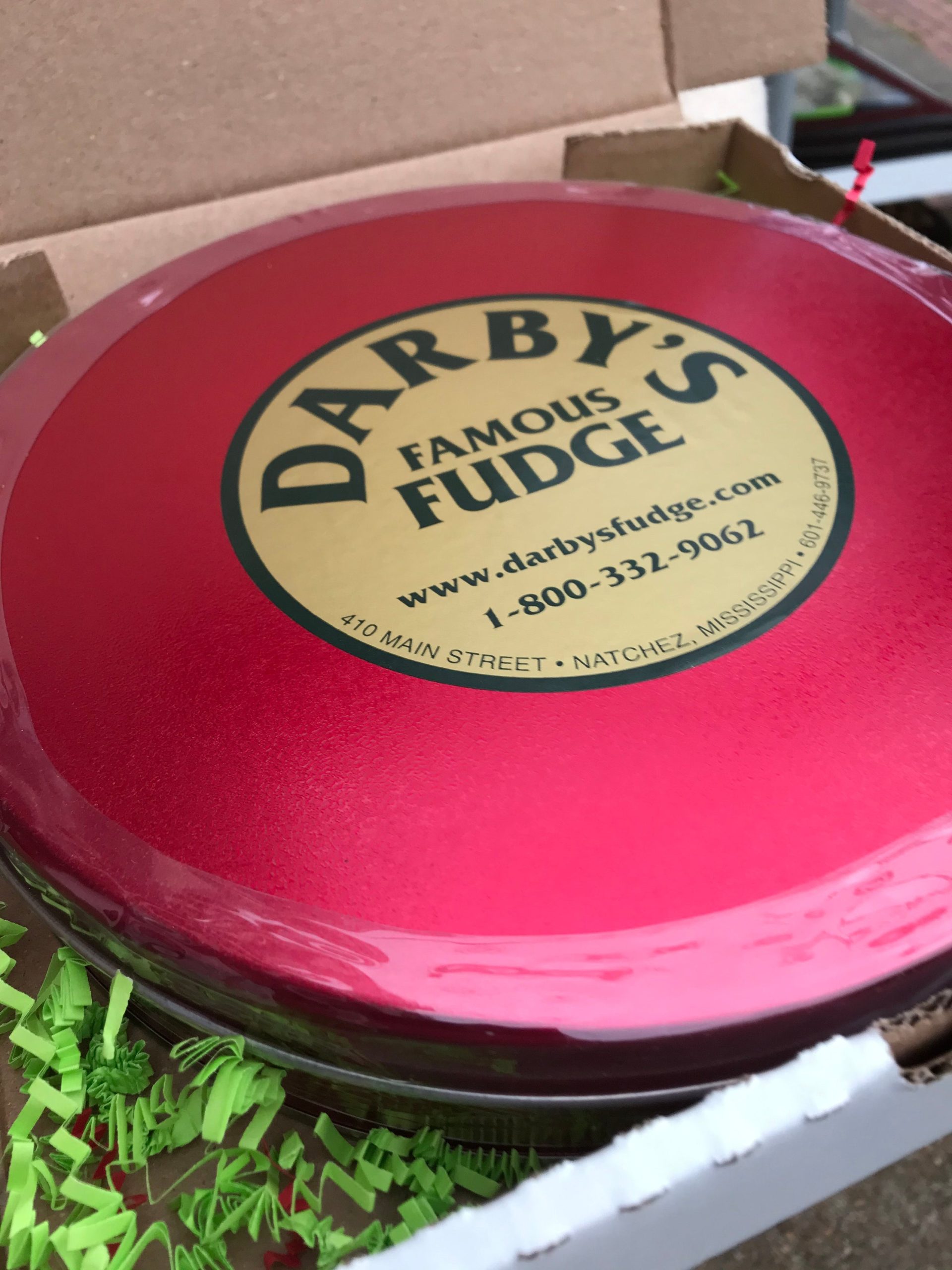 4 Pound Tin of Darby’s Famous Fudge