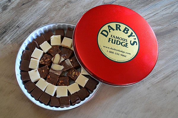 3 (Three) Pound Tin of Darby’s Famous Fudge
